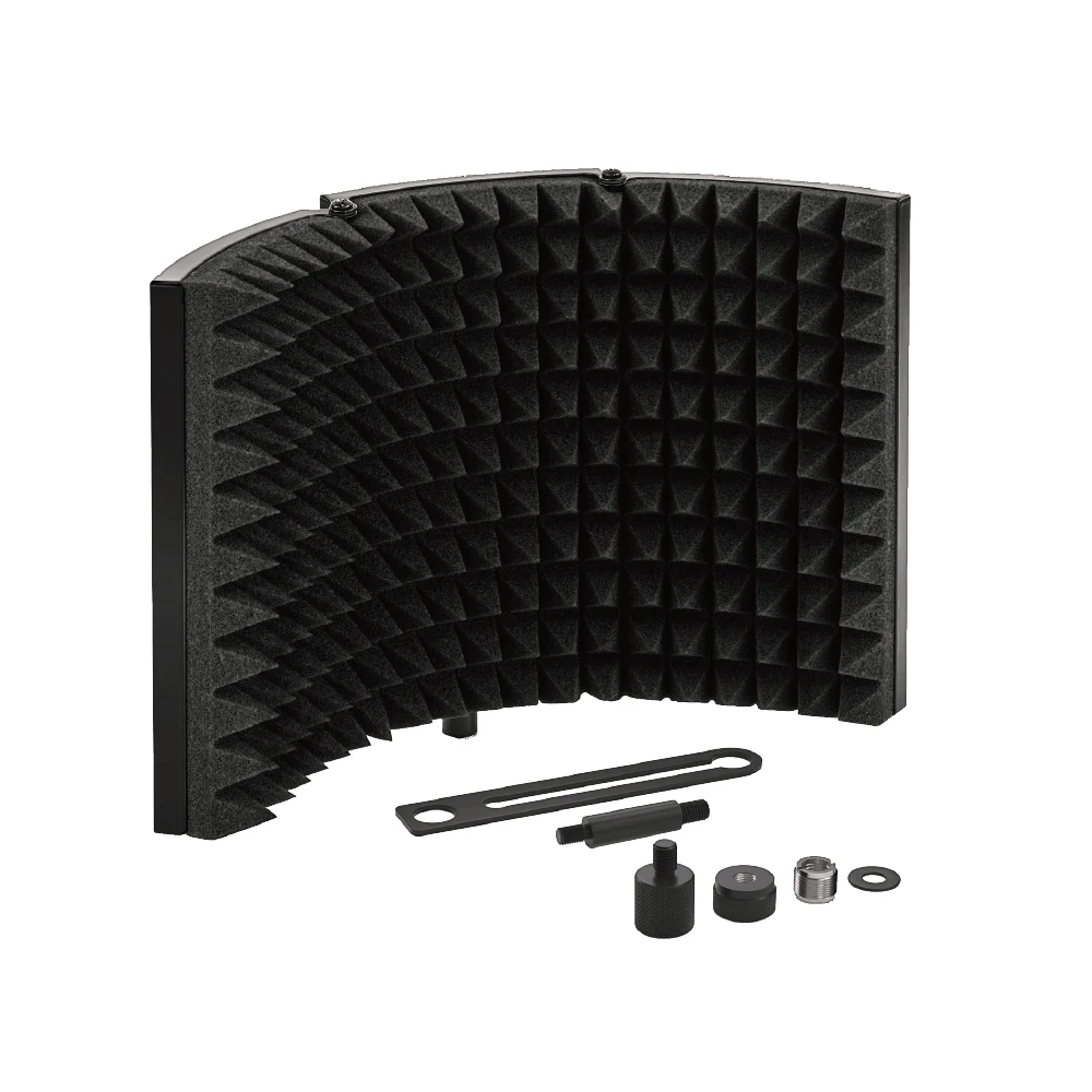 

Most Popular Foldable Steel Studio Microphone Isolation Shield Professional Recording Tool