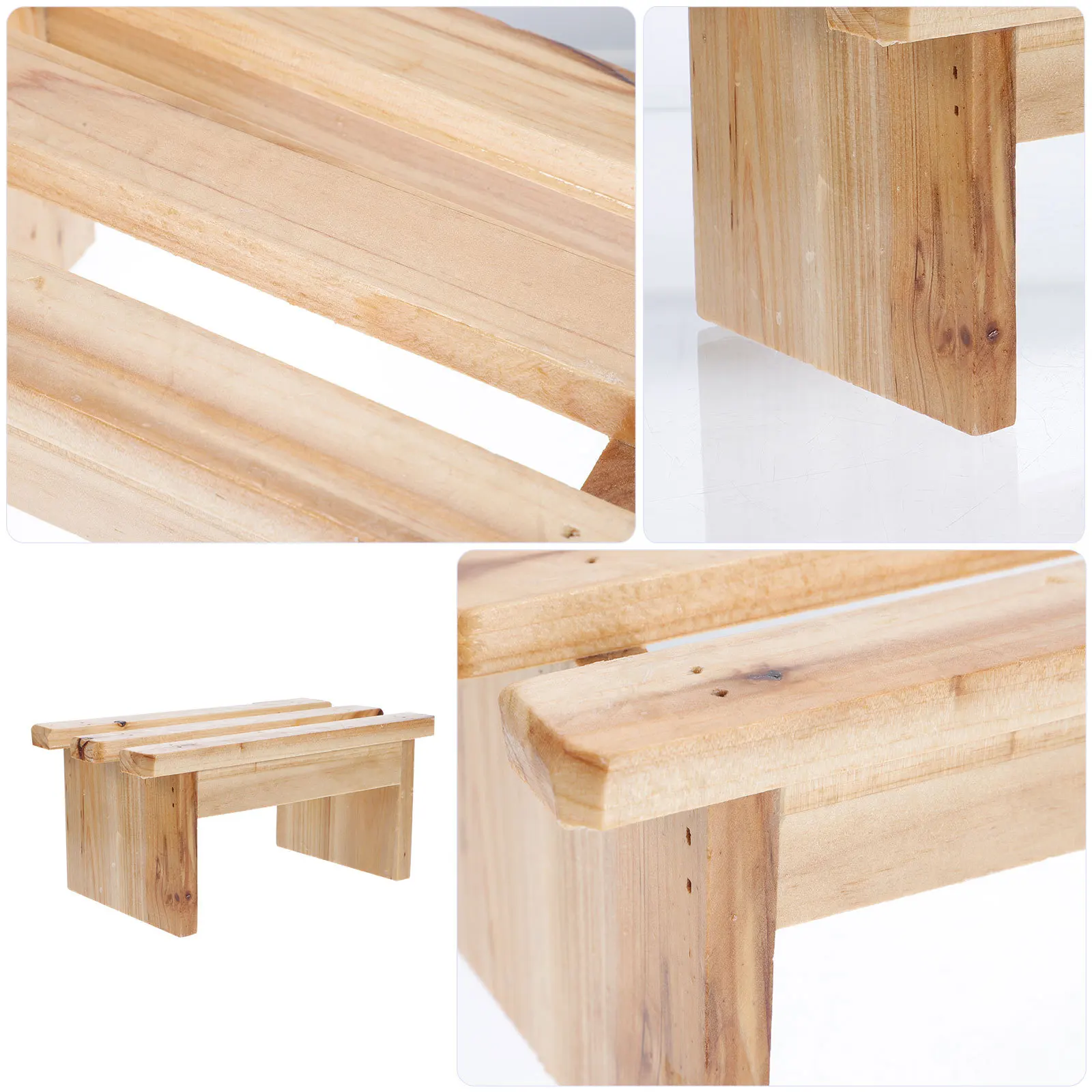 

Wooden Footrest for Shower Bath Sauna Non Slip Stool Pedicure Shaving Legs Rest Small Bathroom Corner Multipurpose