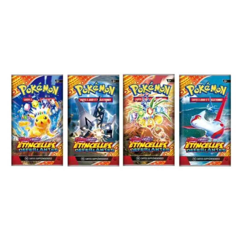 360 قطعة بطاقة البوكيمون الفرنسية جراحة الشرر سكارليت البنفسجي 151 النجوم الرائعة المفقودة الأصل بوكيمون الداعم بطاقة معاملات المعركة