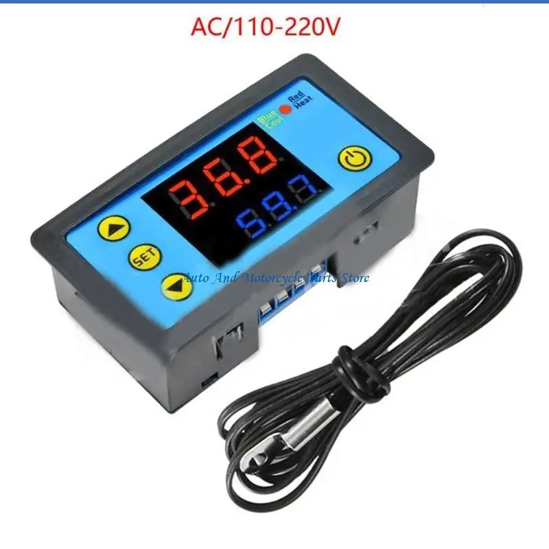 P9FD 簡単取り付けサーモスタットレギュレータ DC12V/24V LED 温度コントローラ