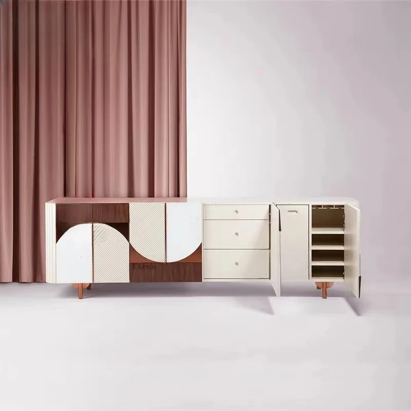 Light luxury new design Italian fashion side cabinet villa home creative decoration restaurant sideboard