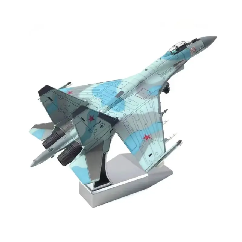 

Масштаб 1/100, литье под давлением сплава, русский истребитель Су-35, модель военного моделирования, орнамент, Коллекционный готовый продукт