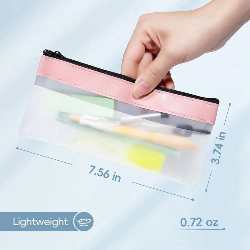 6 шт., прозрачный пенал для карандашей