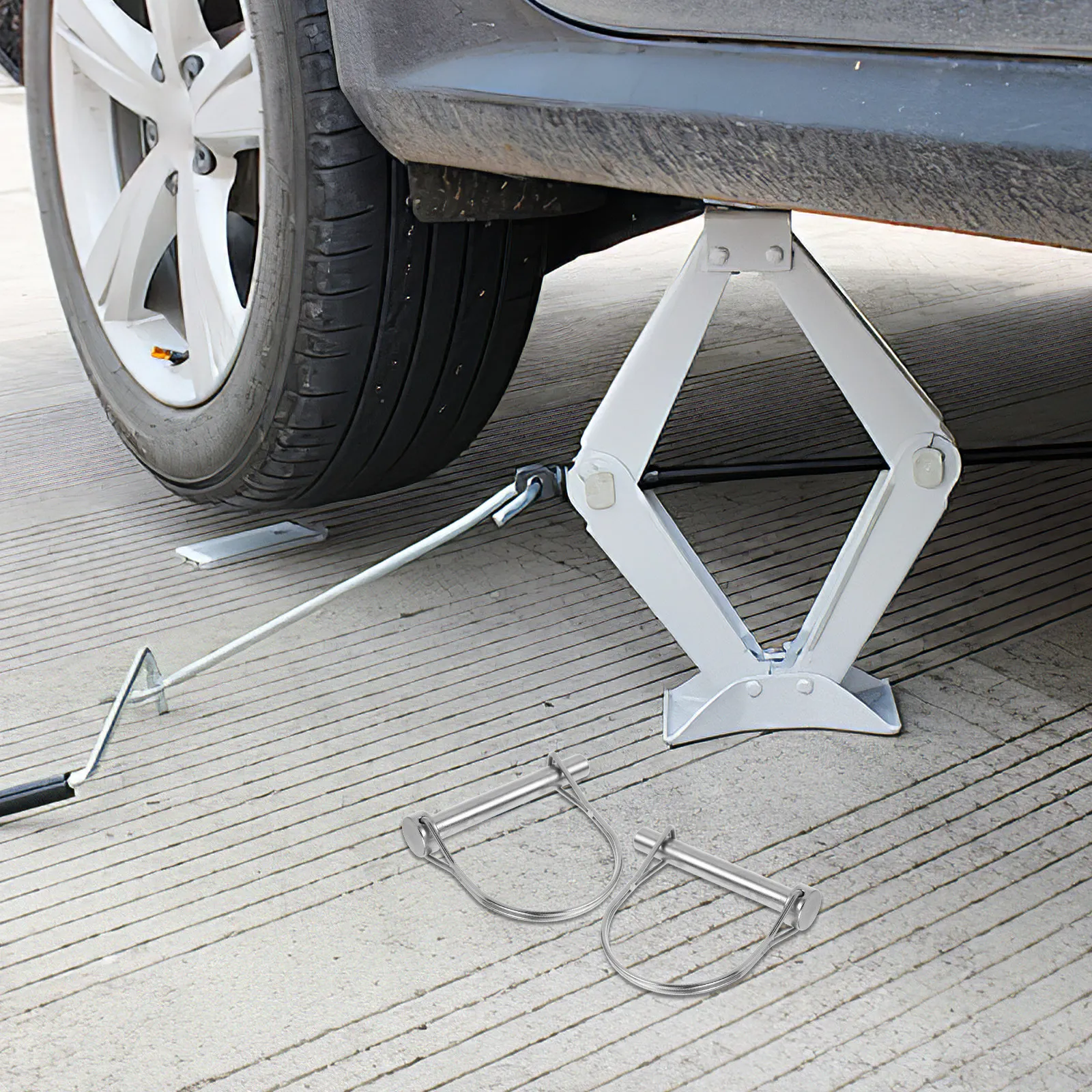 

2 шт. шплинты для прицепа 3/8x2.75 дюйма, оцинкованная сталь, быстросъемные, для универсального применения