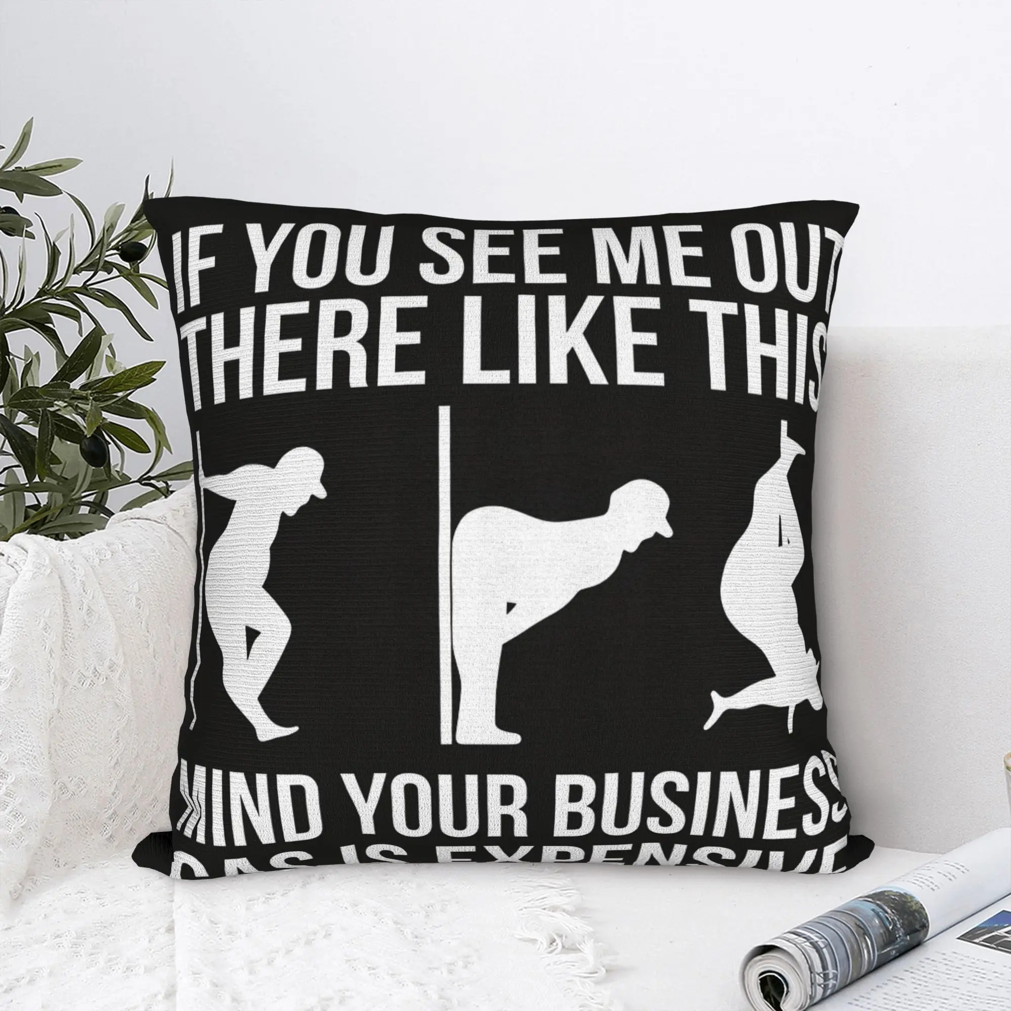 Gas Prices If you See Me Like This Pillow Case  Retro Trendy Pillow Cover Soft Pillowcases For Living Room Bed Chair