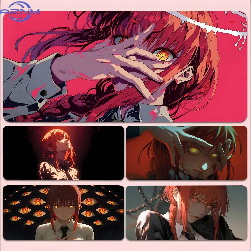 Anime Chainsaw Man Makima Mousepad Non-slip Suitable For Office Computers Laptops E-sports Game Desk Mats XXL Keyboard