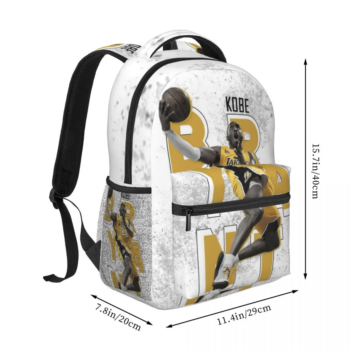 Kobe-Bryant New Fashion High Capacity Waterproof College Backpack Trendy Laptop Travel Book Bag 17inch