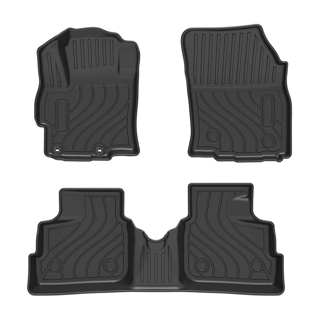 [LHD]MIRAGE 2024-2024 Four Seasons Waterproof and Anti-Slip TPE Floor Mat for Cars.