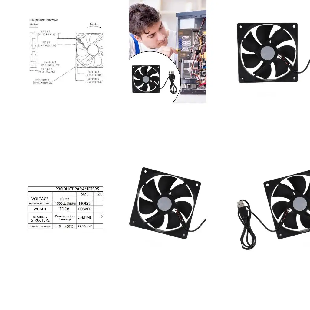 

Internal Cooling Fan Replacement Lightweight Design with Superior Heat Control Double Ball Bearing Fan Wide Practicality A4WF