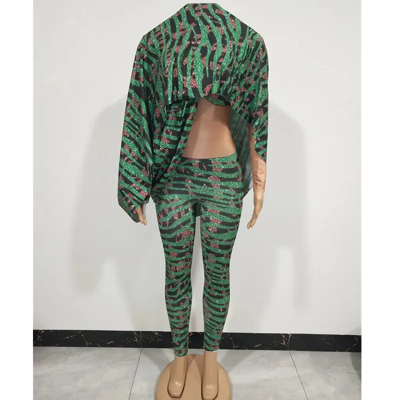 Mono de una sola manga con estampado de leopardo para mujer, bailarina, cantante, disfraz de escenario actuación, Festival, fiesta, espectáculo, Bar, club nocturno