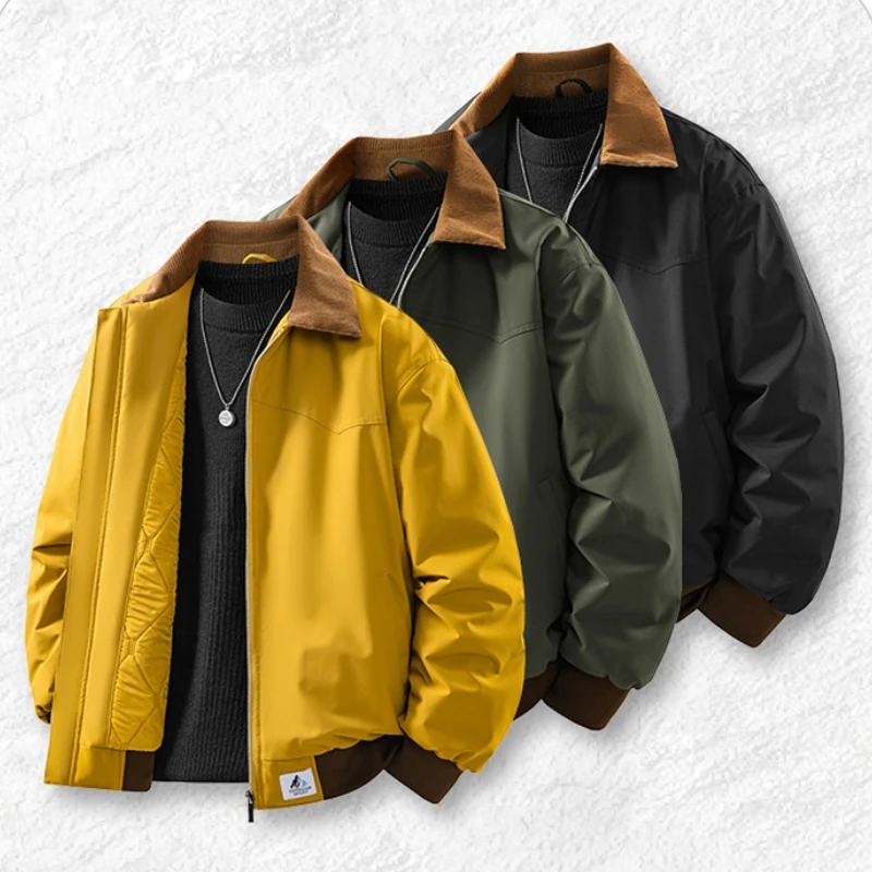 

Утепленная мужская рабочая куртка, осенне-зимняя повседневная модная спортивная стеганая куртка, мужские тонкие эластичные уличные мужские хлопковые куртки-карго