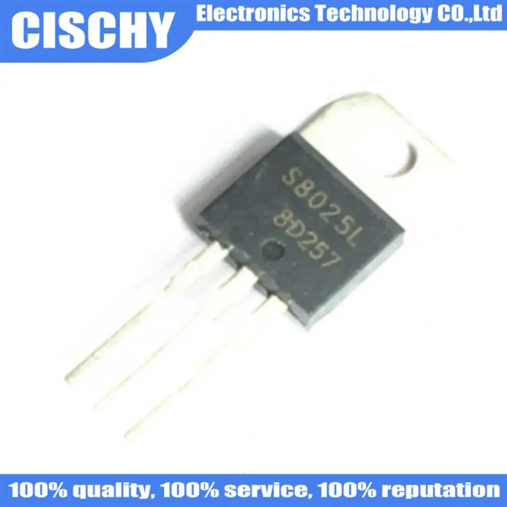 5 pçs/lote S8025L S8025 TO-220 25A 600V Em estoque