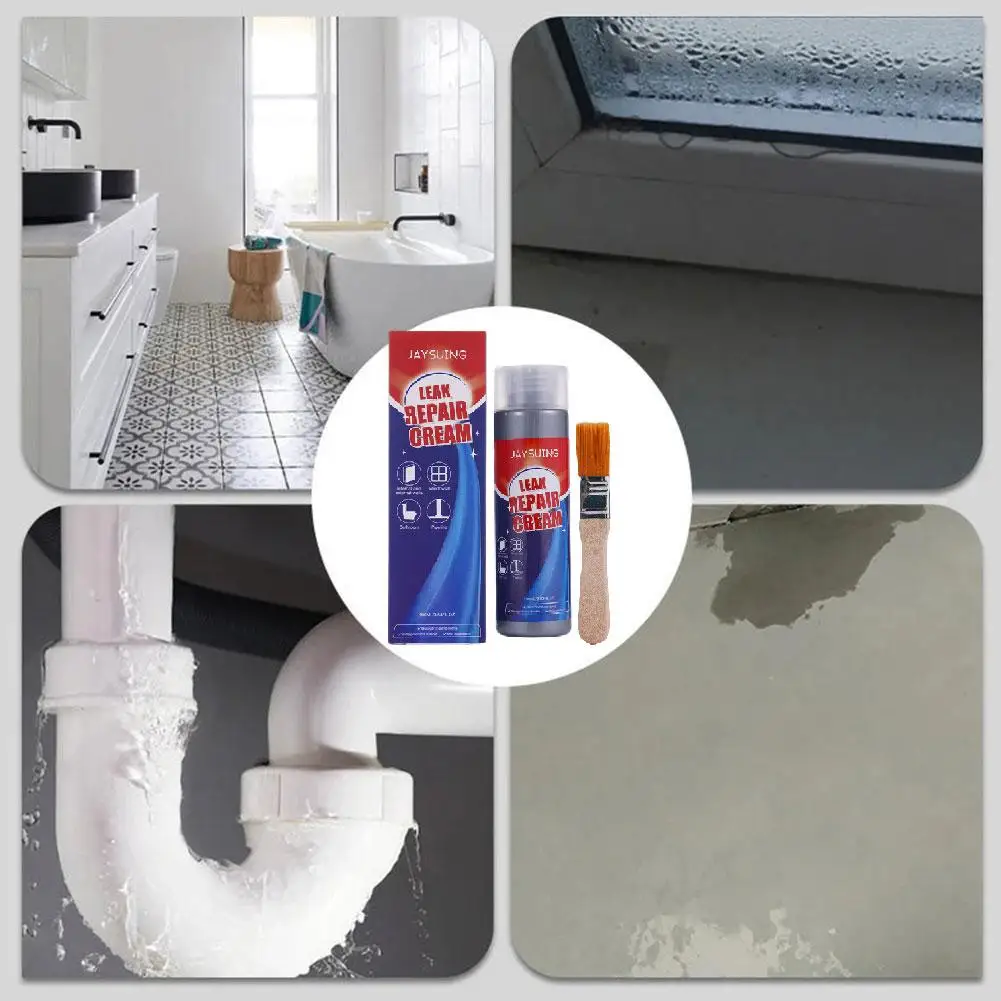100 مللي تسرب إصلاح مانع التسرب مقاوم للماء سوبر قوي الترابط المنزلية ختم أداة إصلاح مانع التسرب كريم طلاء السائل رذاذ