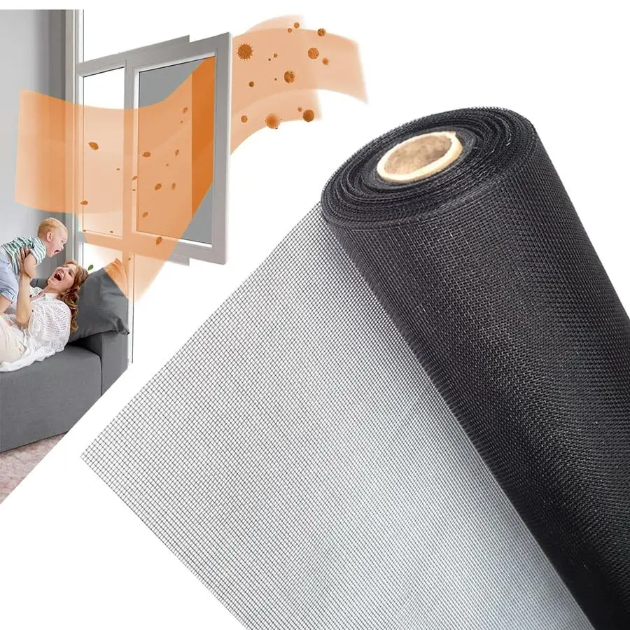 

Window Screen Mesh, Cuttable Fiberglass Roll Screens Door Mesh, Pet Proof Window Screen Replacement, Repair Screens Net DIY Scre