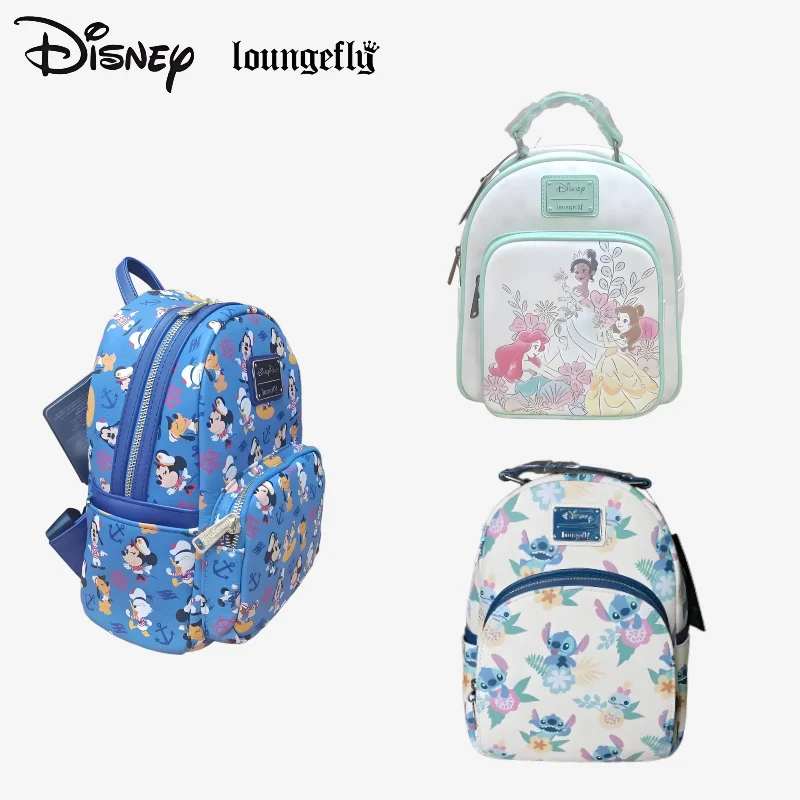 

Loungefly Disney Co Branded Interstellar Baby Stitch Mickey Mouse Mickey Disney Princess Printed Peripheral Backpack