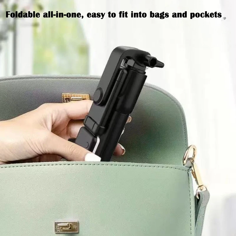 Wireless Bluetooth Selfie Stick Tripod Stand with Fill Light Remote Shutter For iPhone Samsung Xiaomi Live Phone Holder Tripod