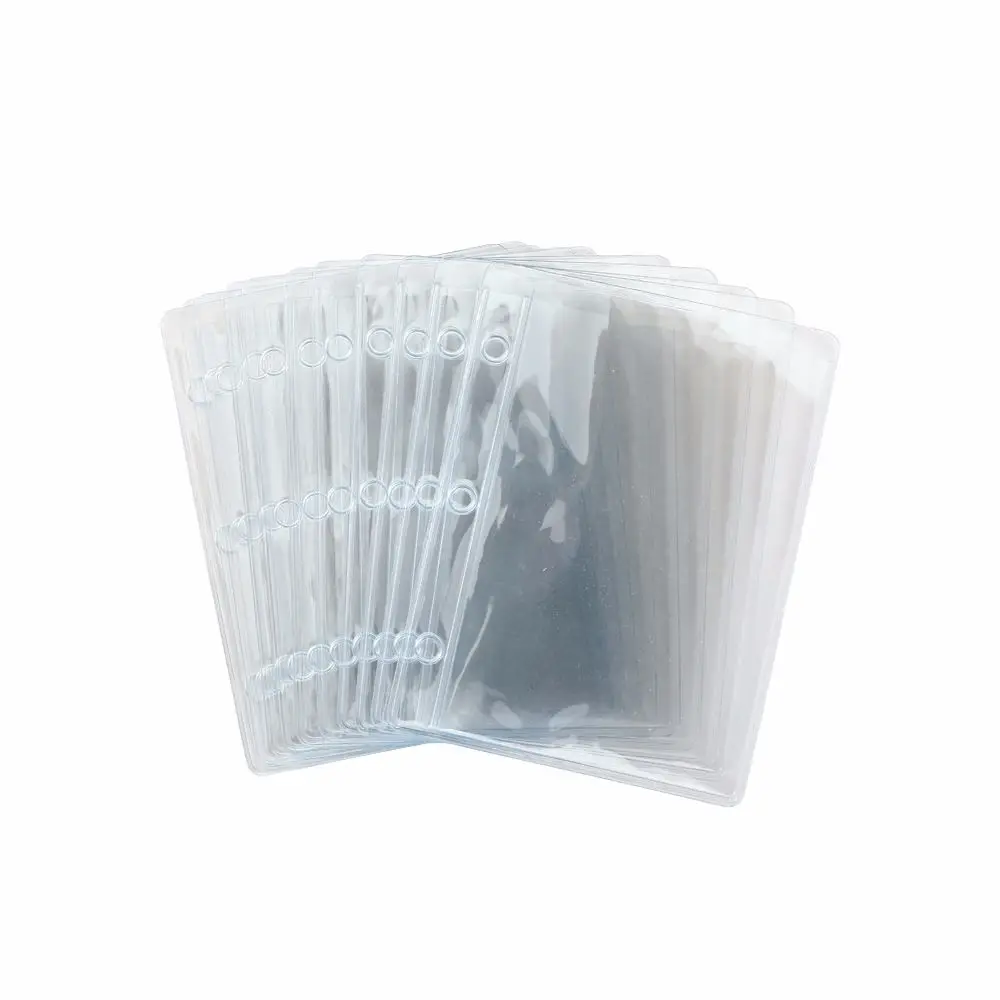 

School Stationery Glitter Loose-Leaf Handbook Transparent Binder Notebook Cover Photo album 3 Hole Binder Clip Card Organizer