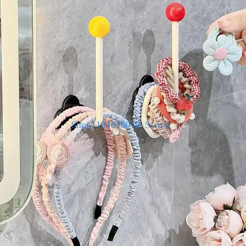 5asd Multipurpose Wall Hook Organizers Securely Stores Hair Clip Headbands With Dopamine Aesthetic Decorative Touch - Detail 1