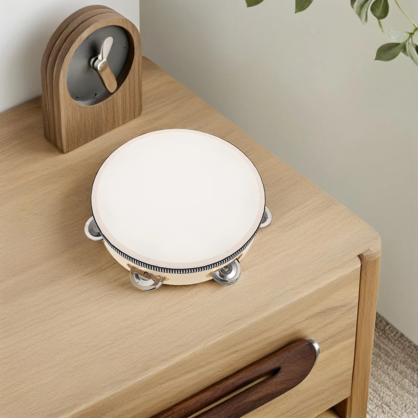 

8 Inch Hand Drum for Imitation Wood Frame Percussion Instrument Musical Play Hand Eye Coordination Family