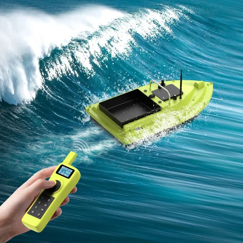 Control Plastic Fish Finder with 2 GPS Points 600M Distance Water Depth Temperature Detection for Fishing Bait Boats
