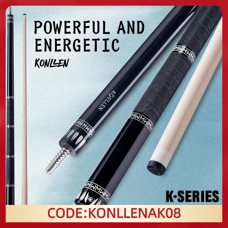 

KONLLEN Pool Cue Stick with Maple Shaft 12mm Tip Professional Billiard Sticks for Billiard Cue