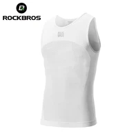 ROCKBROS-Chaleco de ciclismo de alta elasticidad, capa Base de ciclismo, chaleco sin mangas para bicicleta, camiseta interior de secado rápido, deporte transpirable para correr