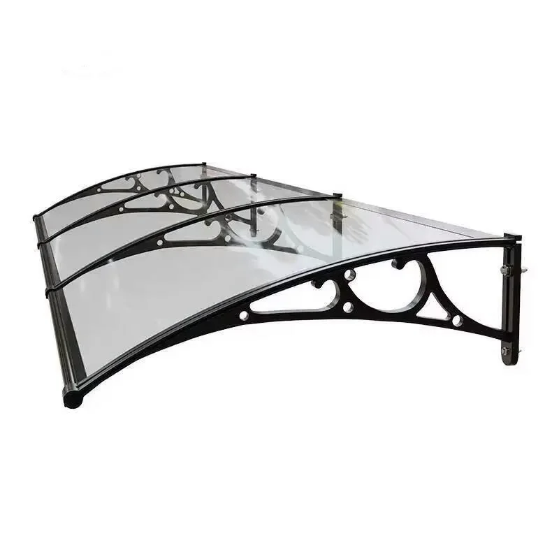 Household Transparent Awning for Eaves Silent Modern Aluminum Alloy Awnings New Multifunctional Design Outdoor Terrace Awning