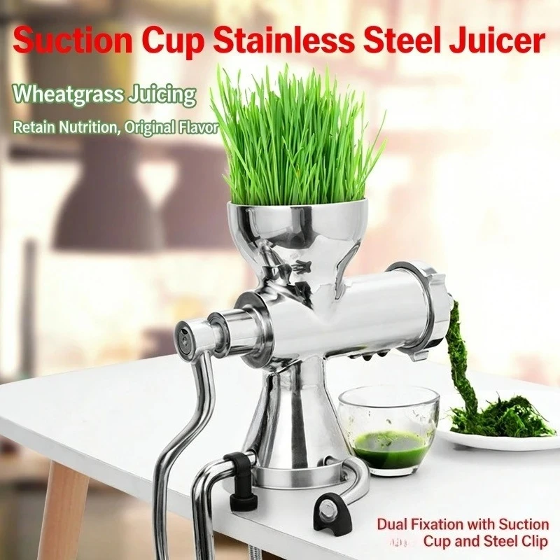 304 stainless steel hand juicer wheatgrass vegetable ginger pomegranate juicer