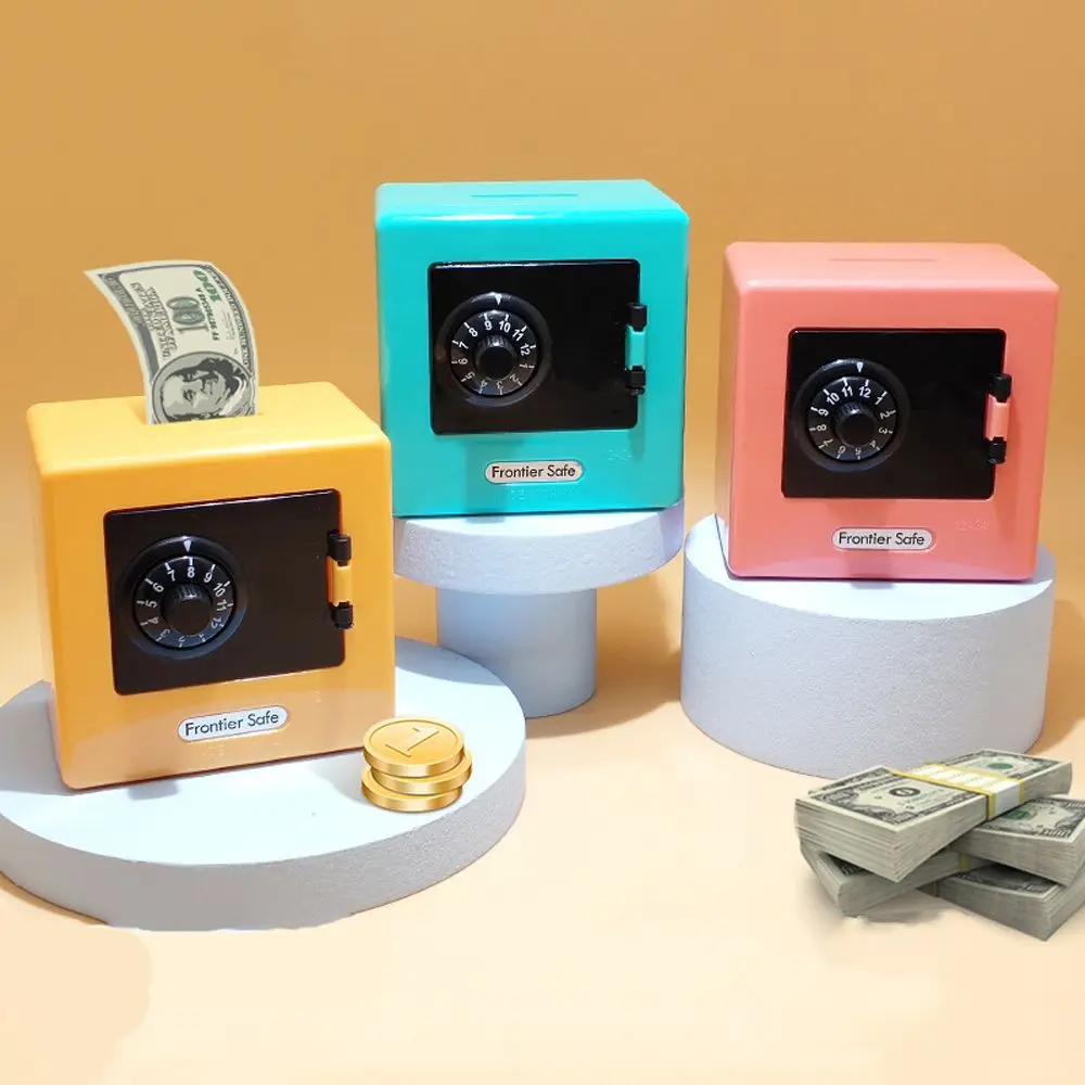 Retro Mini Toys ATM Rotating Password Birthday Gift Code Piggy Bank Cash storage Box Coin Bank Money Box