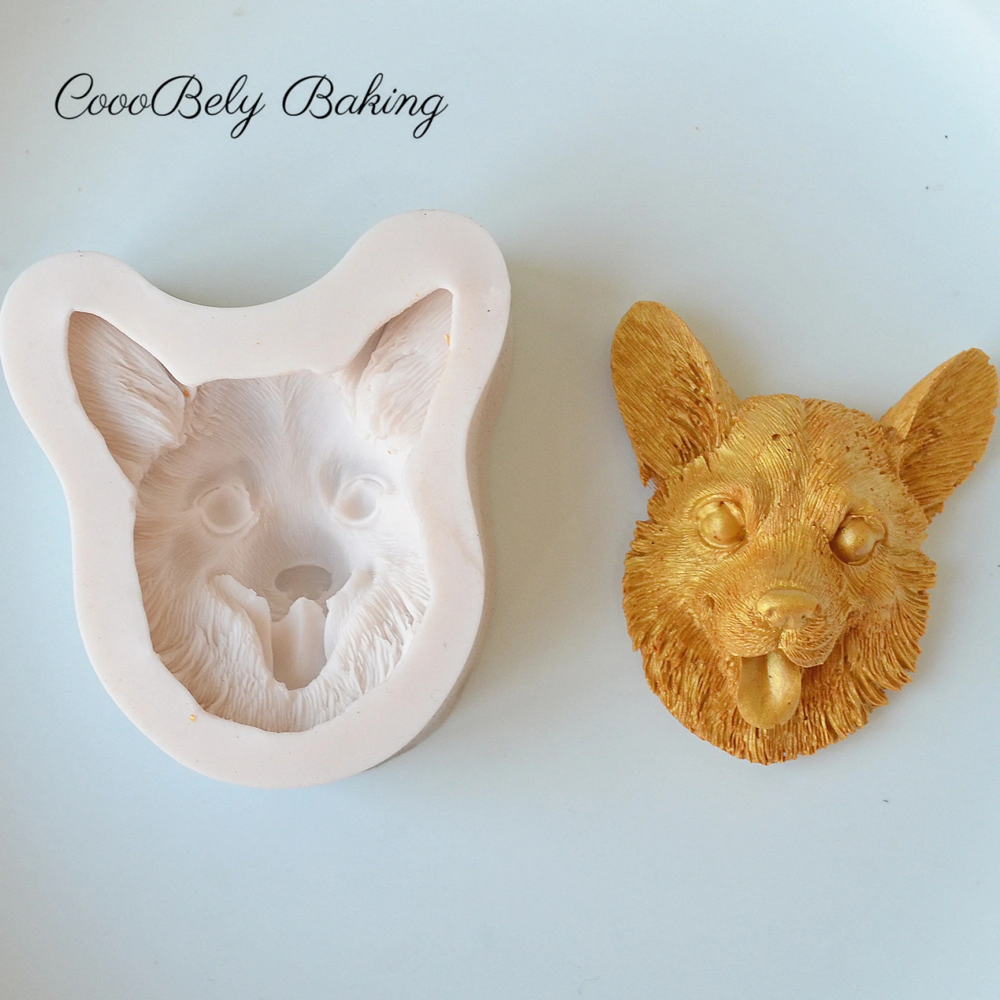 3D Cute Dog Head Silicone Molds For Baking Resin Tools DIY Cake Chocolate Mousse Fondant Molds Fondant Cake Decorating Tools