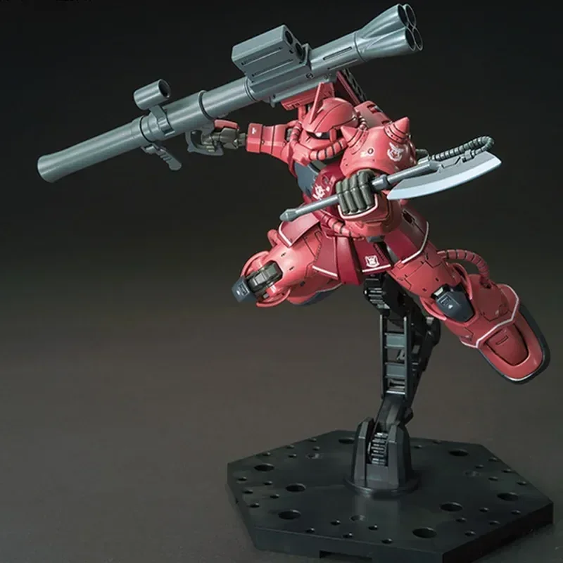 Red Zaku Assembly Model Gaogao Model Kit Hg 1/144 024 Ms-06s Comet Ver Action Figures Robot Figurine Plastic Model Toy Gifts