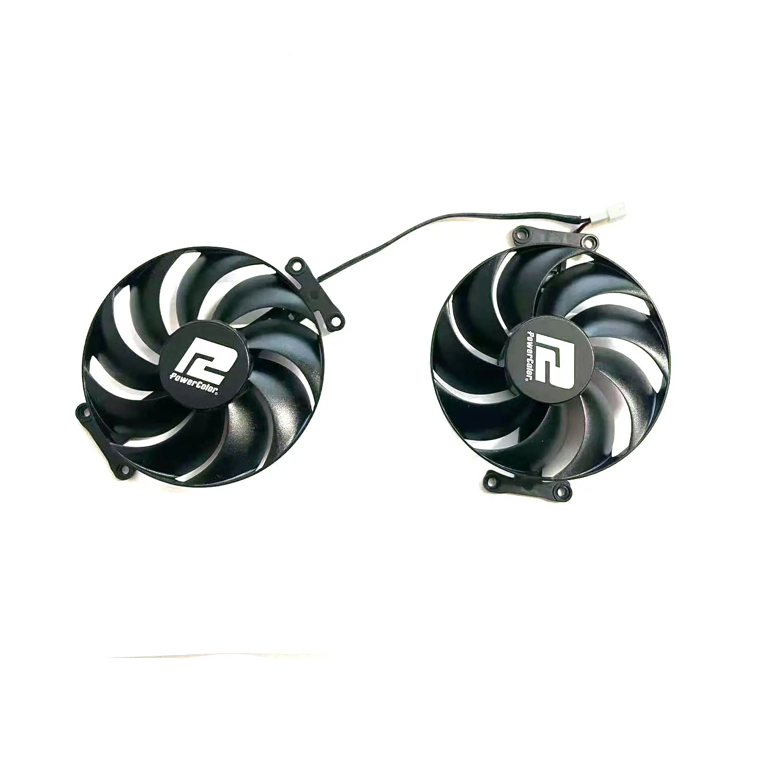 Kipas GPU PowerColor RX 7800 XT 16G, kartu grafis kompetitif 87MM 4PIN T129215BU RX 7800 XT