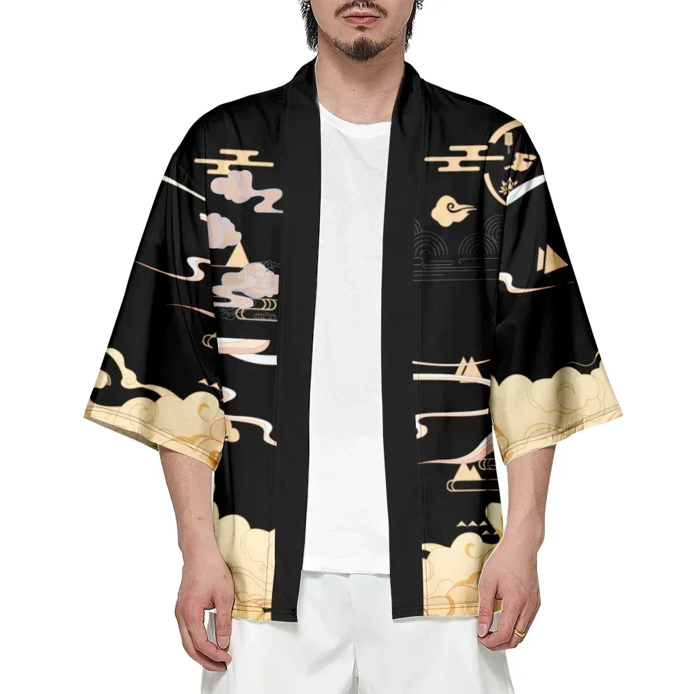 Traditional Asian Clothes Inari Fox Kimono Men Women Cardigan Haori Yukata Perfect For A Japanese Inspired Look Asian Streetwear