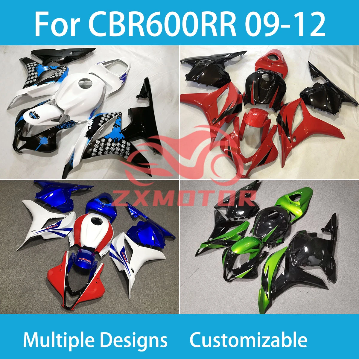 For Honda CBR 600 RR 09 10 11 12 Motorcycle Accessories Fairings CBR 600RR 2009 2010 2011 2012 Bodywork Fairing Kit