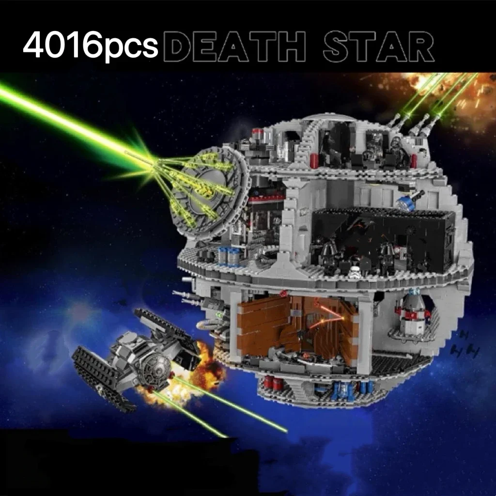 2025 Venta caliente Death Star Brick juguetes para niños cumpleaños creativos regalos de alta dificultad bloques de construcción