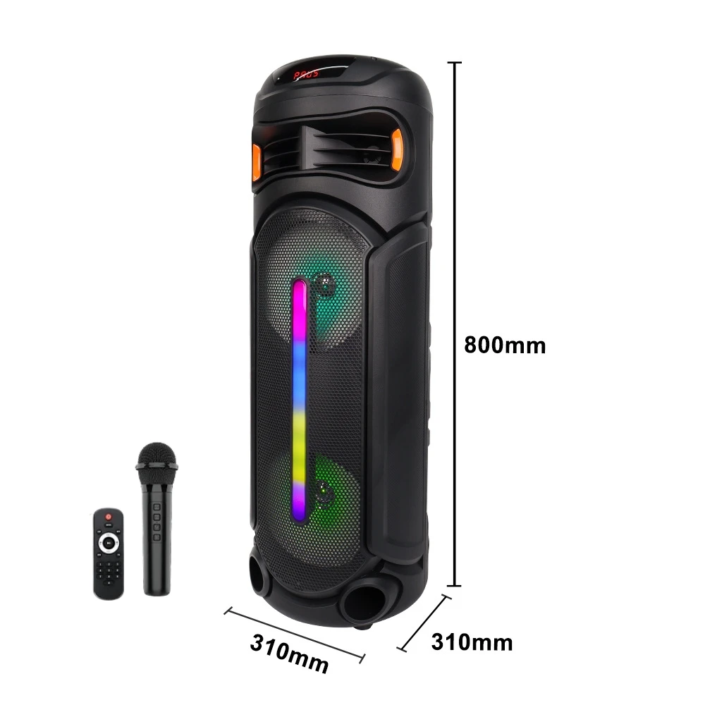 40W Heavy Bass Big Dj Wireless Audio Outdoor Karaoke Speakers Portable TWS Bluetooth Surround Speaker Audio System Soundbox