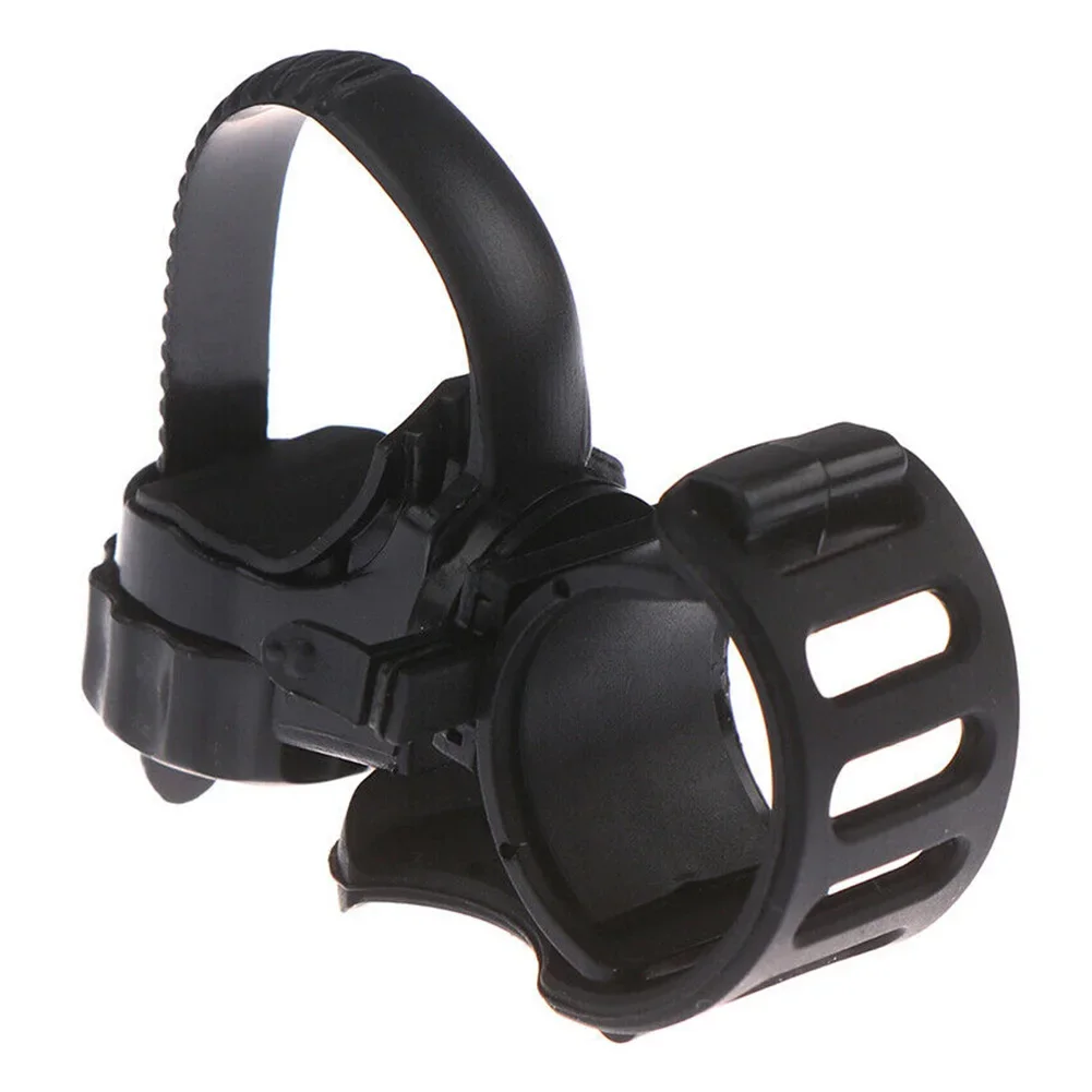 For 360 Degree Rotating Flashlight Clip Lamp Holder with Adjustable Head Base for Riding Equipment and Outdoor Use
