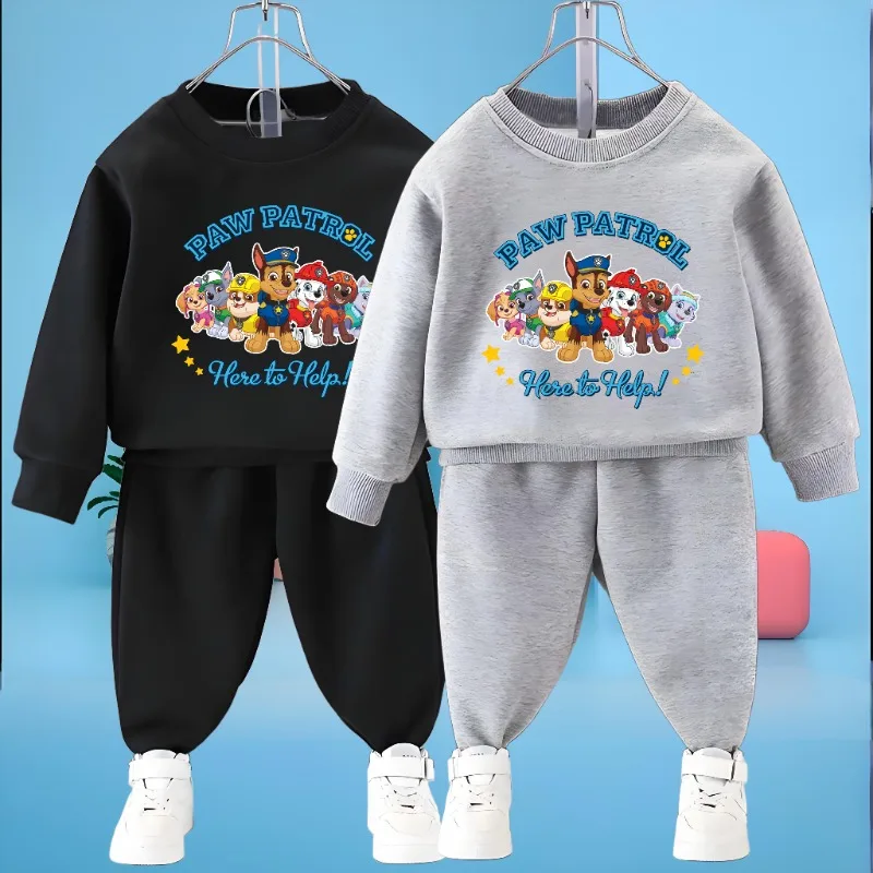 PAW Patrol Jungen Mode Hoodies Sets Kinder Casual Pullover und Jogginghose Zwei Stück Anzug Frühling Herbst Neue Kind Sport Trainingsanzug