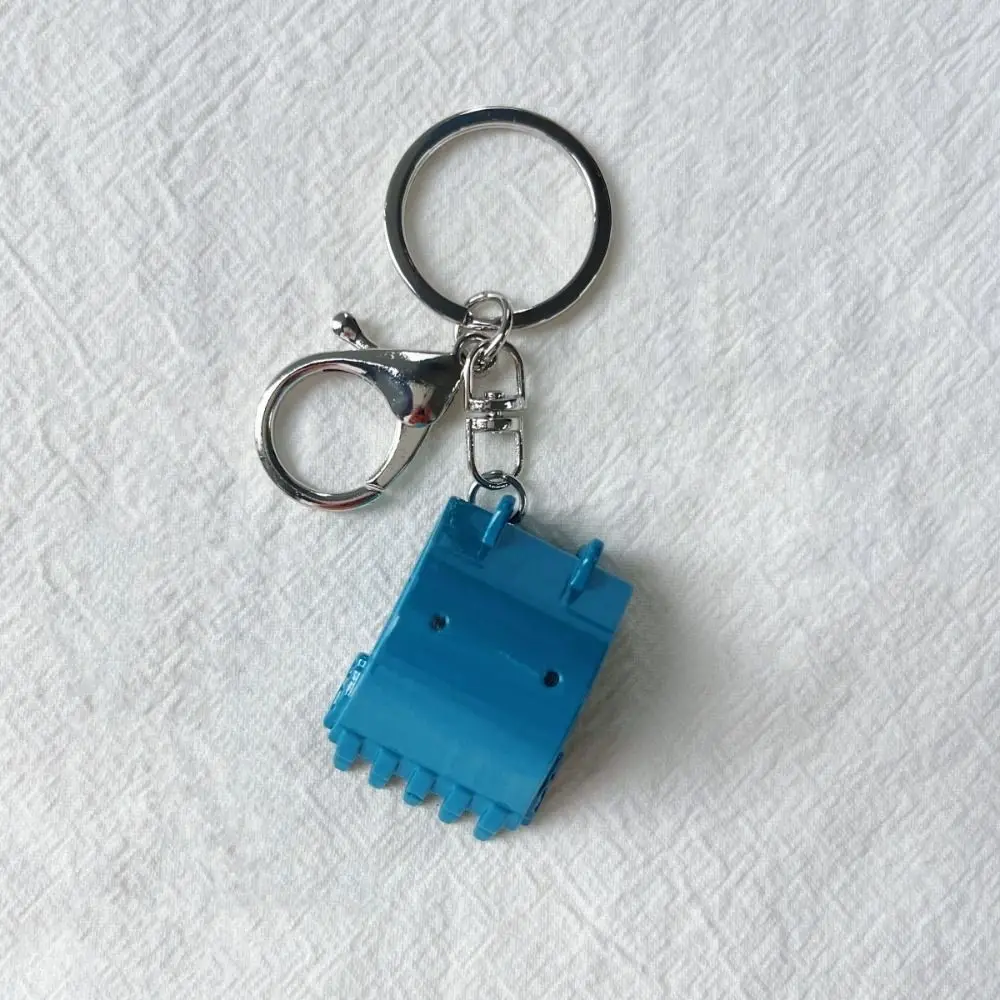

4 Pcs Creative Bulldozer Bulldozer Keychain Chains Excavator Alloy Keychain Accessories Pendant Car Keychain Men