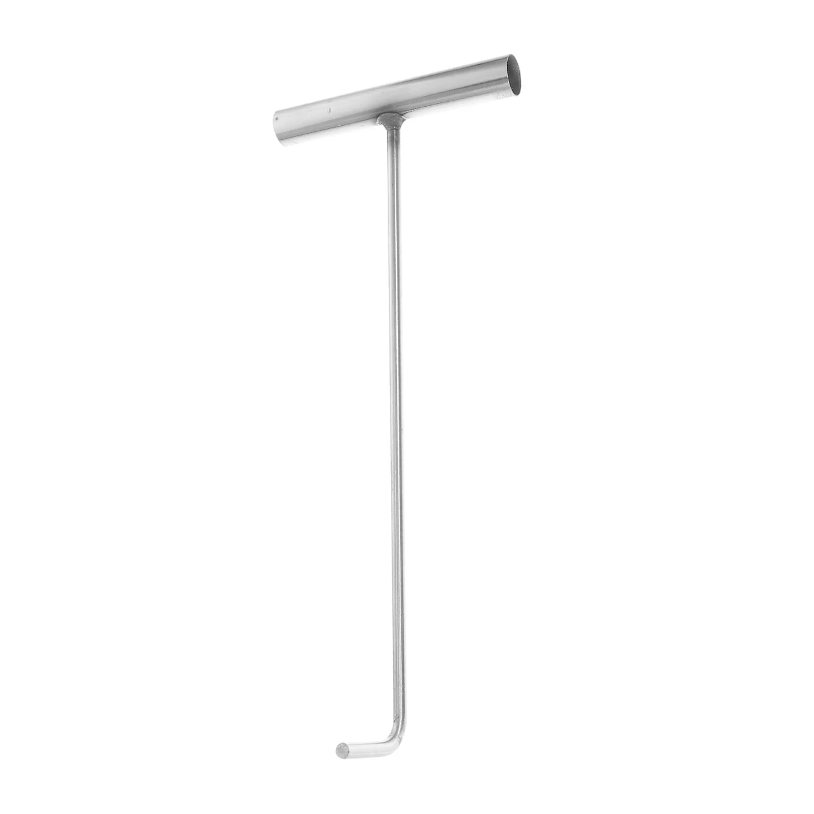 Heavy Duty Stainless Steel Manhole Hook T-Shaped Pull Hook for Manhole Cover Lifting Door Frame Roller Shutter Opening and Heavy
