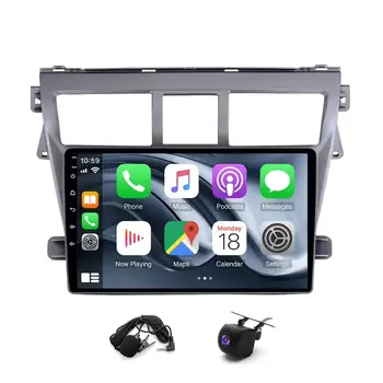 9palcový autorádio s GPS navigací kompatibilní s Vios Yaris 2007-12 Android 13 10 nejlepší prodej Rádio s Androidem pro Toyota Yaris - №6