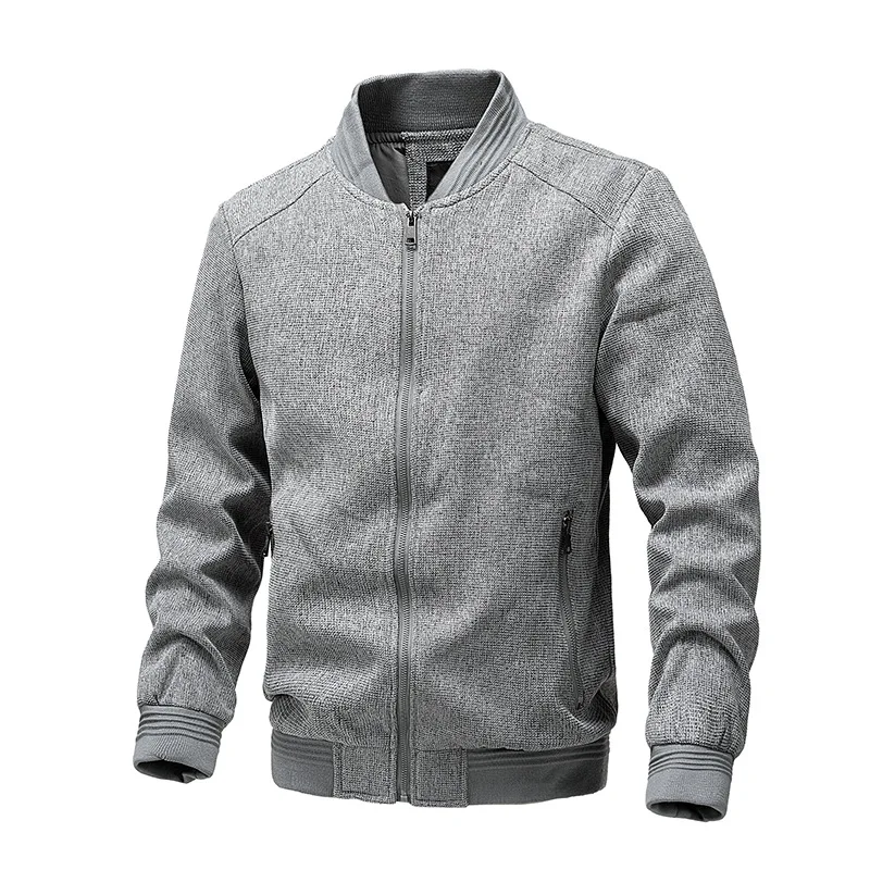 Men's Winter Jacket Stylish Jacquard Top High-End Feel Fashionable Men's Outerwear for Cold Weather