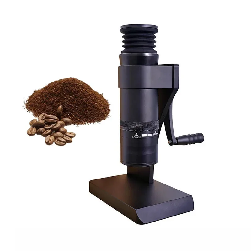 Manual Coffee Grinder 63mm Conical Burr Cutter Portable Bean Mill New Coffee Grinding Adjustable Setting All-Grind Coffee Bean