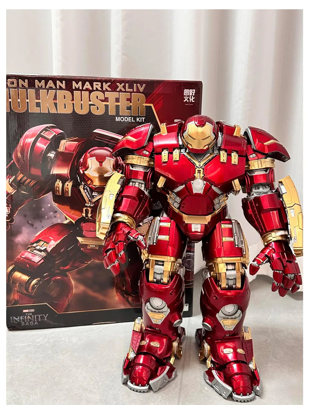 Original Fondjoy 1/7 Marvel Legends Iron Man Action Figure Mark Hulkooster Hulkbuster Armor Assembly Children Festival Toy Gift