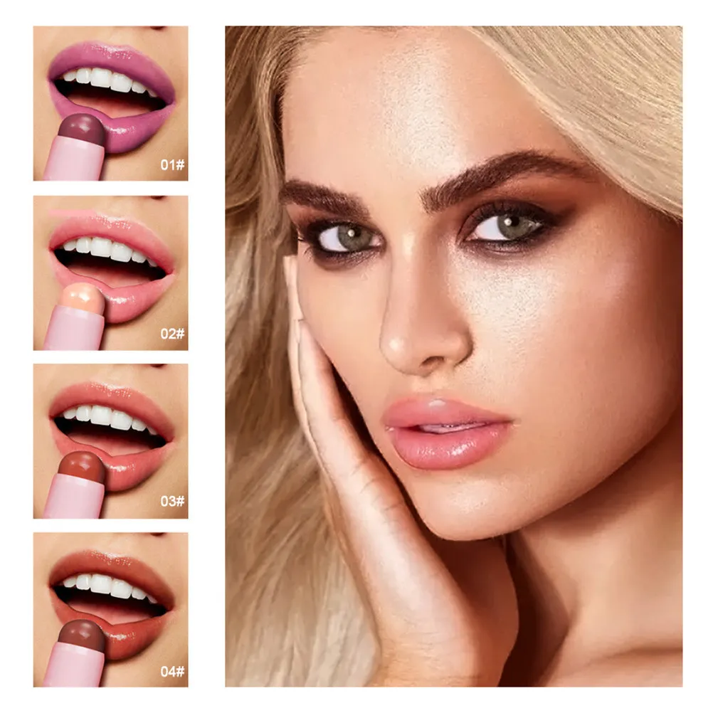 

4Pcs Matte Lip Balm Lipsticks Set Lightweight Soft Texture Long Wear Lip Makeup for Women Fashion Daily Makeup