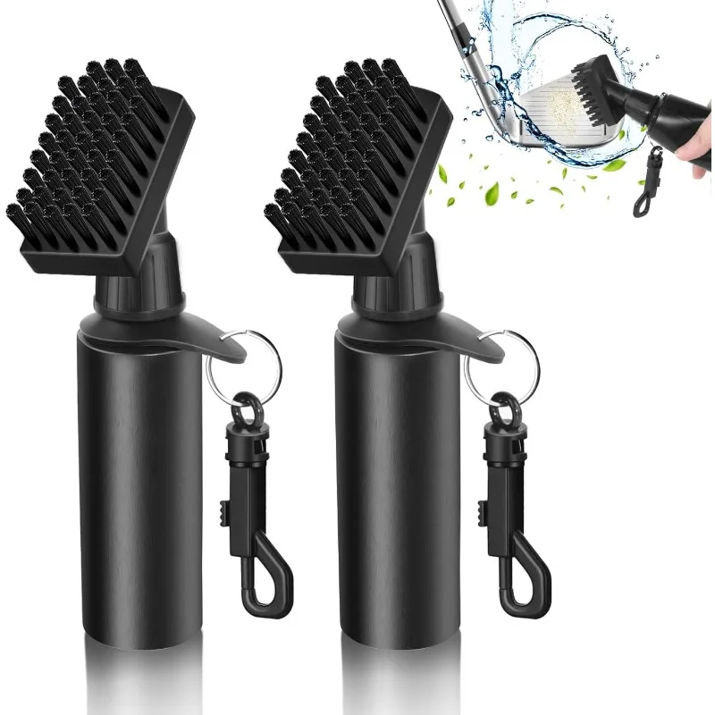 Golf Club Cleaning Brush Spray Bottle Golf Club Cleaner Tool Portable Groove Tube Cleaner Brush Golf Accessories