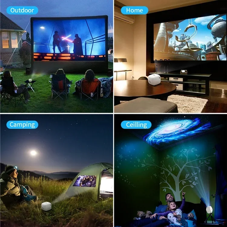 LED projector 2000 Lumens Android projector projetor 1080P home cinema ultra short throw projector 4k