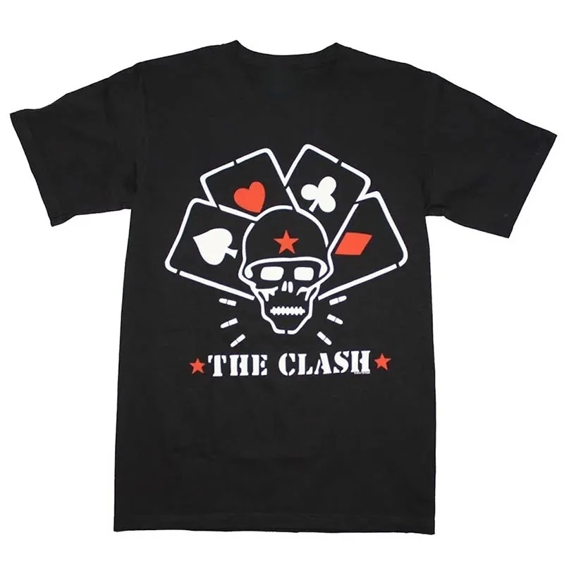 The Clash Band - London Calling - Guitarist's Guitar Case Rock Band Street Short-sleeved T-shirt Suitable for Both Men and Women