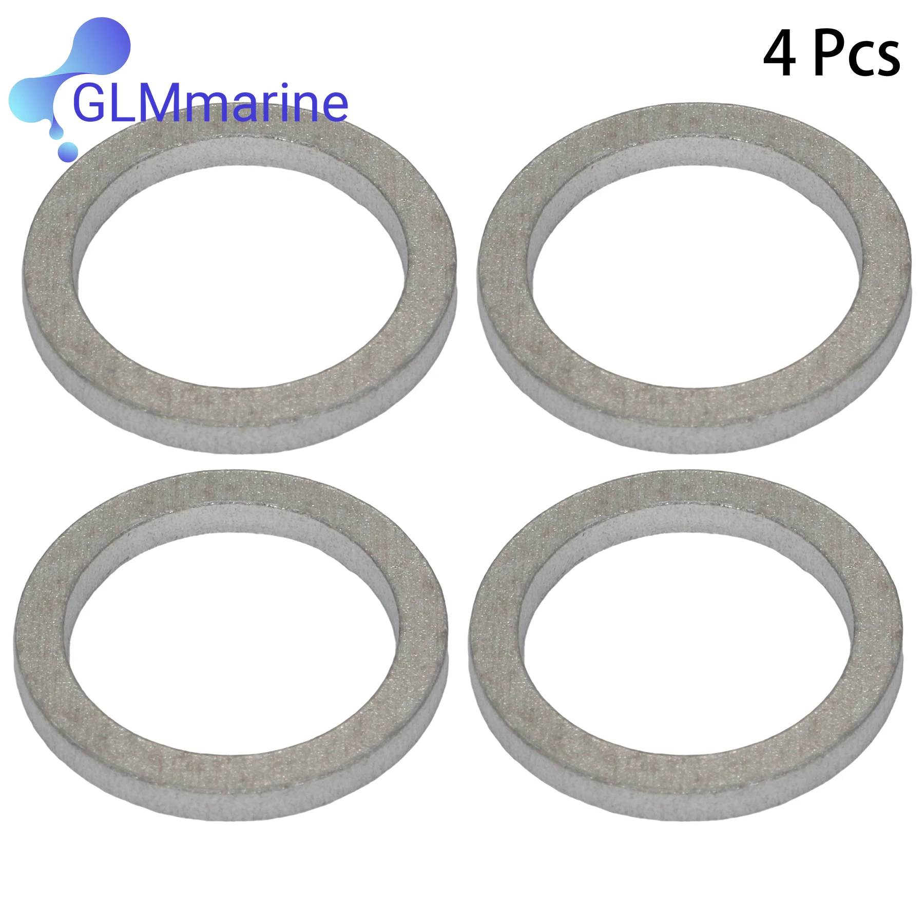 4 PACK Compatible with YAMAHA Outboard Oil Drain Screw Gasket 4-Stroke 90430-14M09-00 view 3