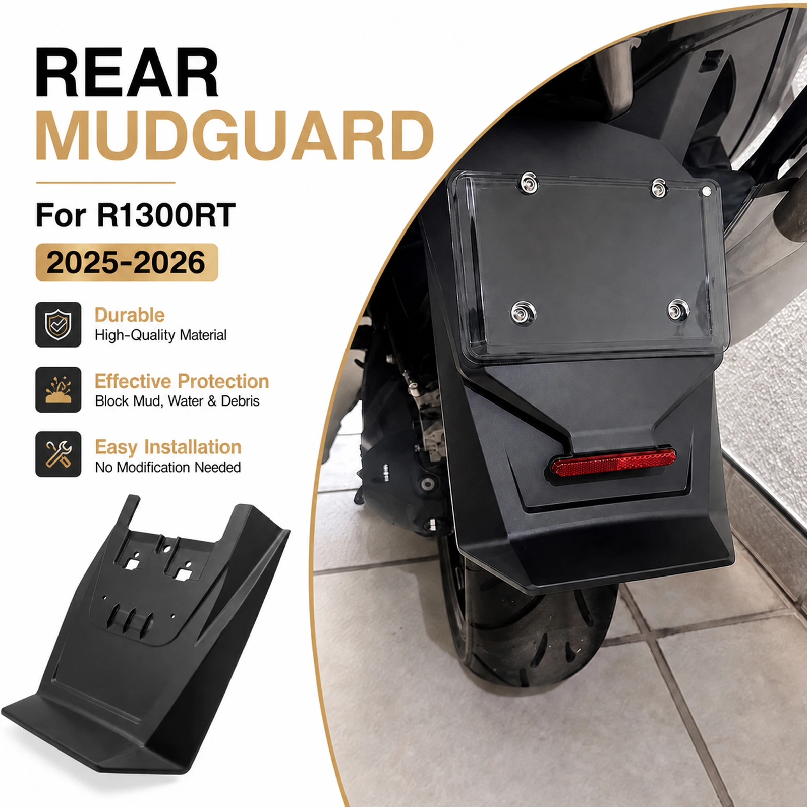 For BMW R1300RT 2026 R1300 RT 2025 R 1300 RT Motorcycle Accessories Rear Mudguard Fender Rear Extender Extension Guard Cover
